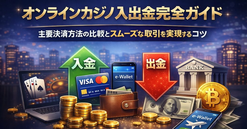 オンラインカジノ入出金完全ガイド：主要決済方法の比較とスムーズな取引を実現するコツ