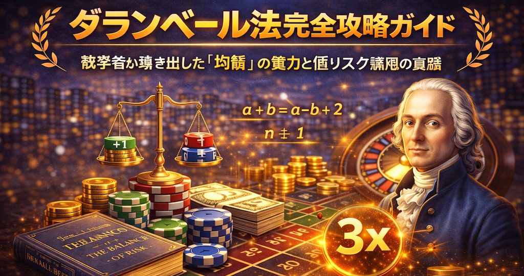 ダランベール法完全攻略ガイド｜数学者が導き出した「均衡」の魔力と低リスク運用の真髄