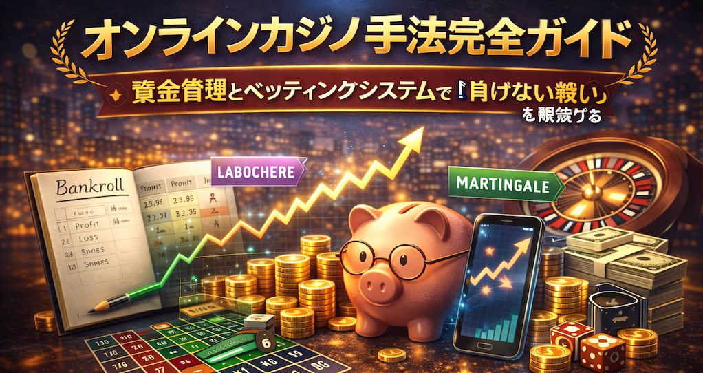 オンラインカジノ手法完全ガイド：資金管理とベッティングシステムで「負けない戦い」を構築する